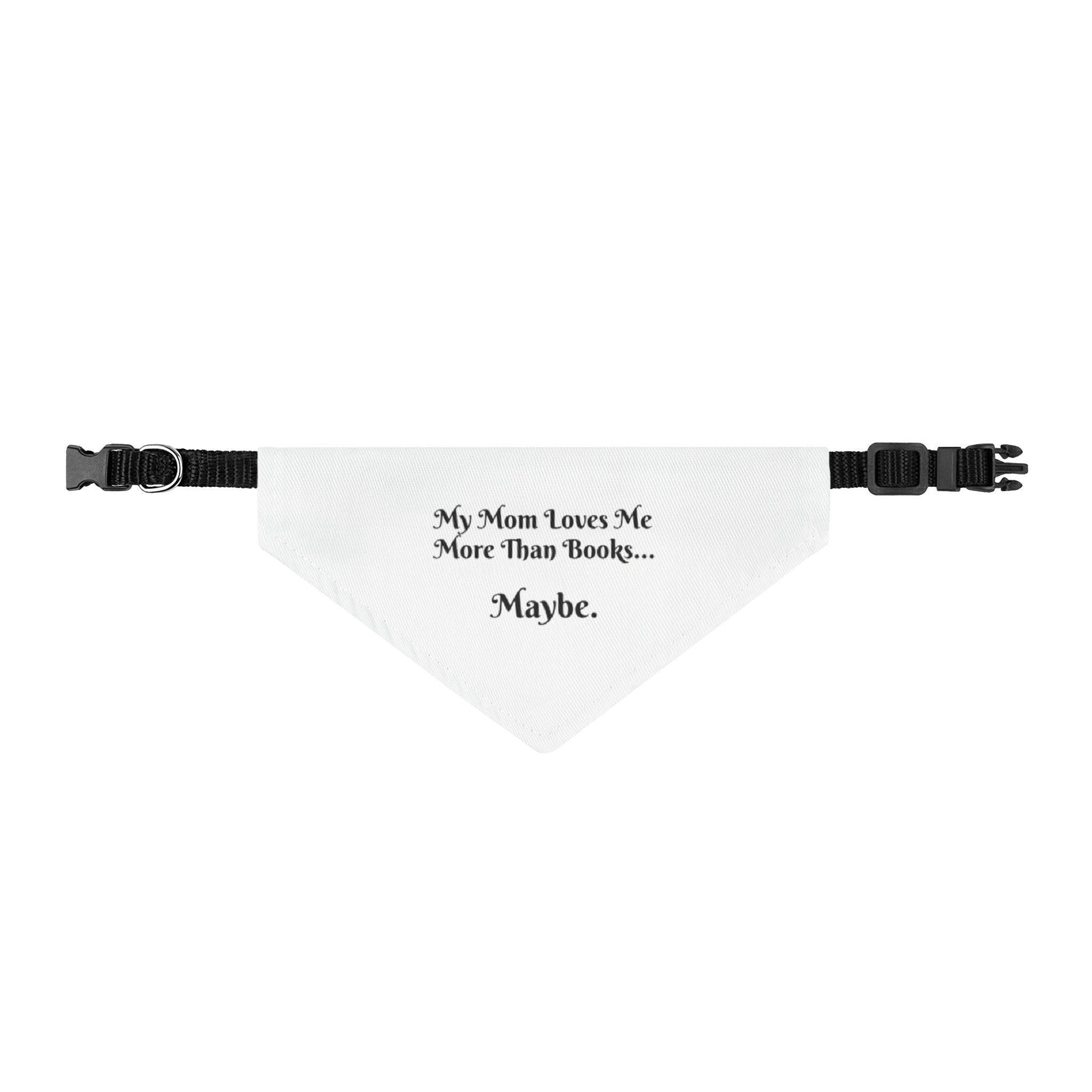 Dog Bandana — "Book Mom" Clip-On Pet Bandana