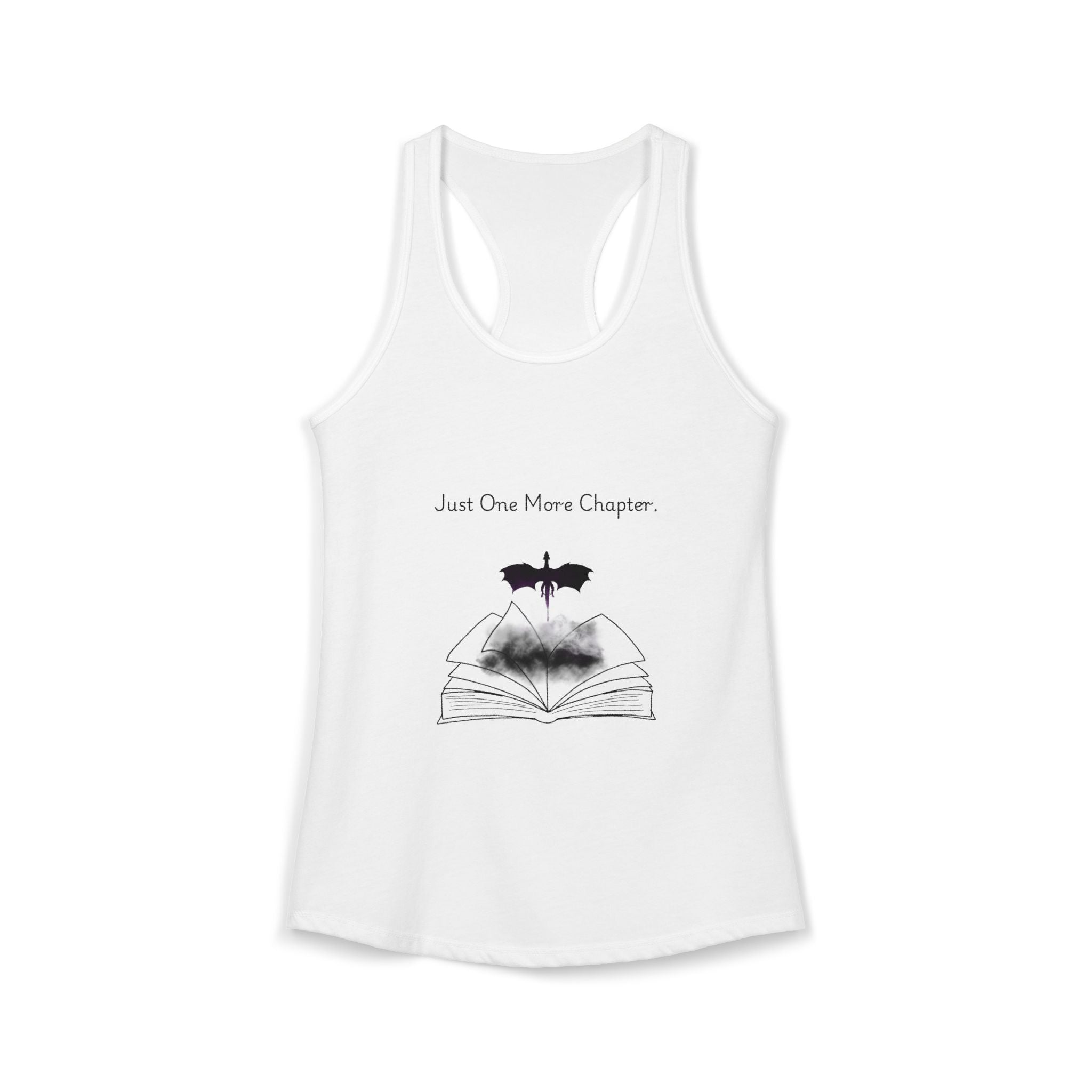Just One More Chapter Racerback Tank — Women's Reading Tank Top